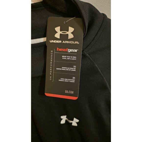 Under Armour Top Mens XL Quarter Zip Pull on HeatGear Long Sleeve NWT Activewear - Picture 4 of 12